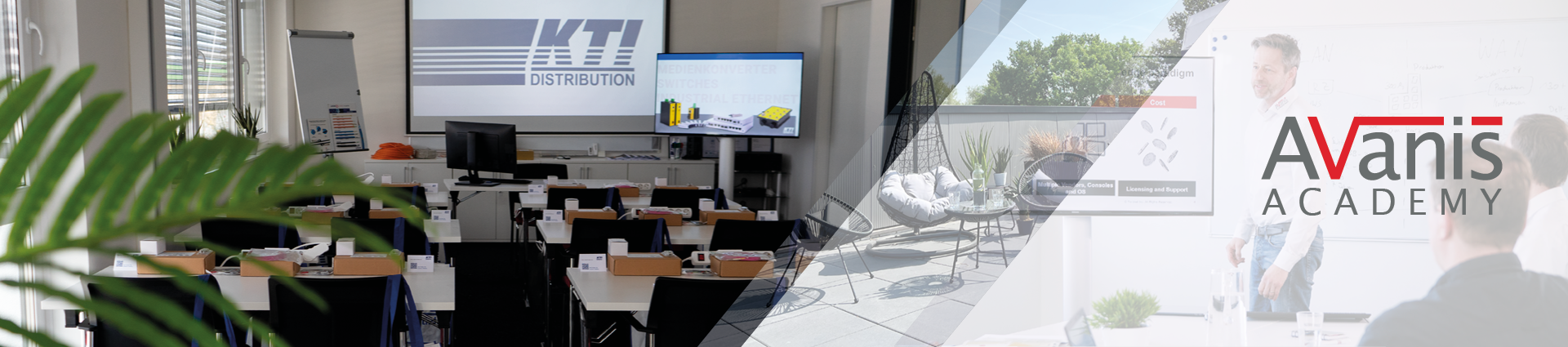 Schulungsraum Banner frontal - Avanis Academy