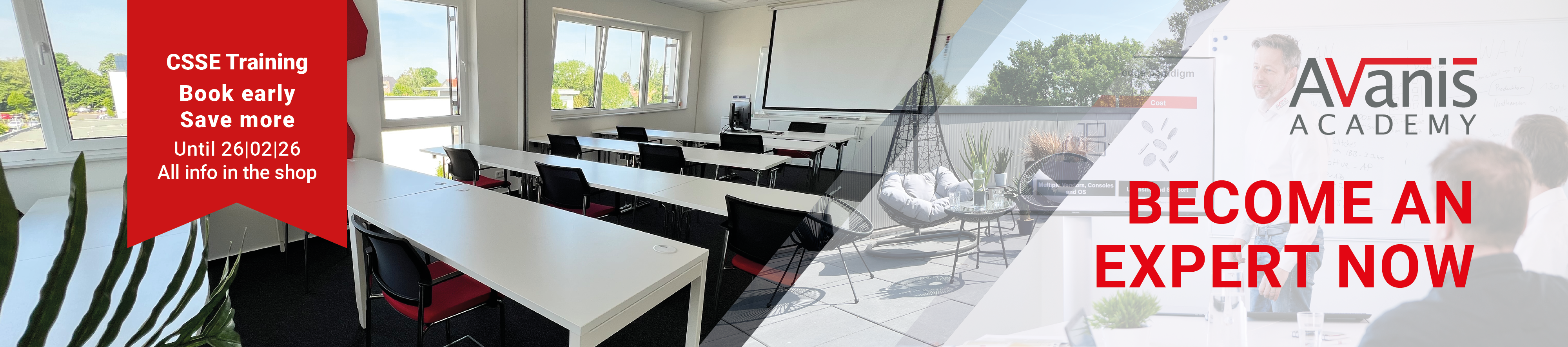 Secure early bird discounts now in the Avanis Shop