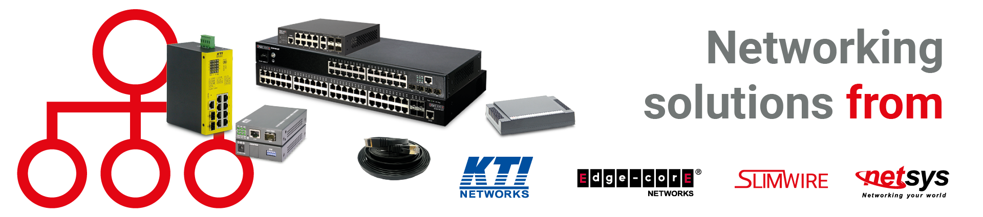 Network Technology Partner Banner - with the caption Well Connected 24/7