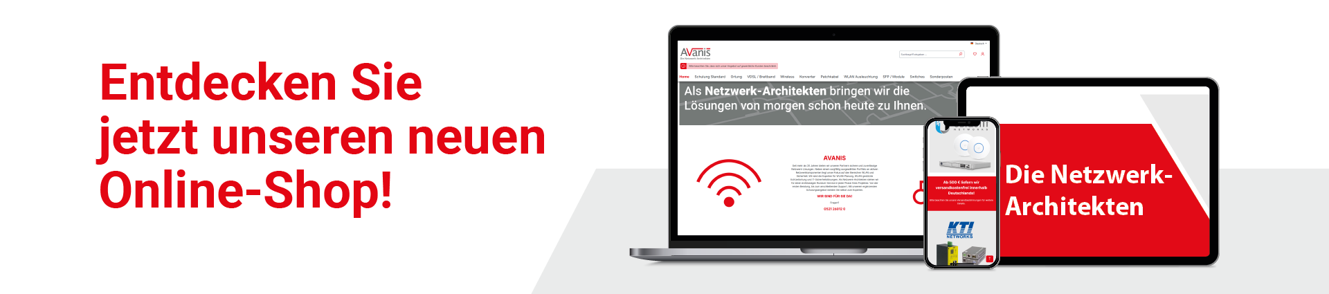 Entdecken Sie jetzt unseren neuen Online-Shop