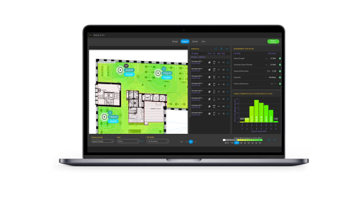 Ekahau AI Pro Software auf einem Laptop