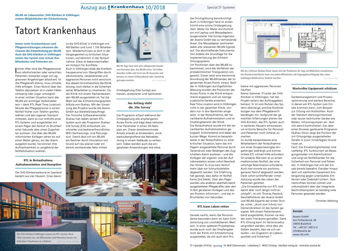 Auszug aus „KTM Krankenhaus, Technik & Management“