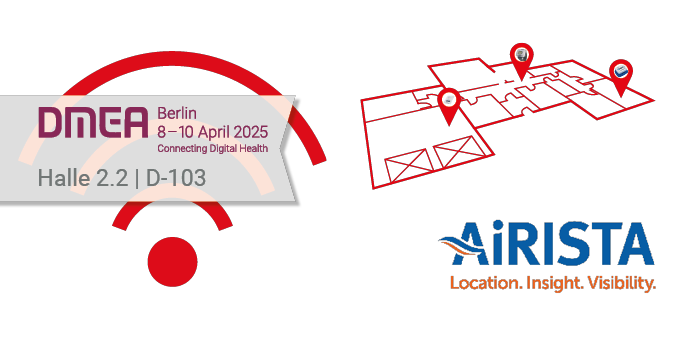 Airsita Banner mit Werbung für die DMEA Messe 2025