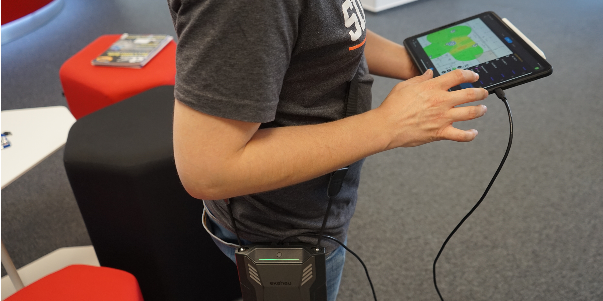 WLAN-Messung mit Ekahau Sidekick 2 und Tablet